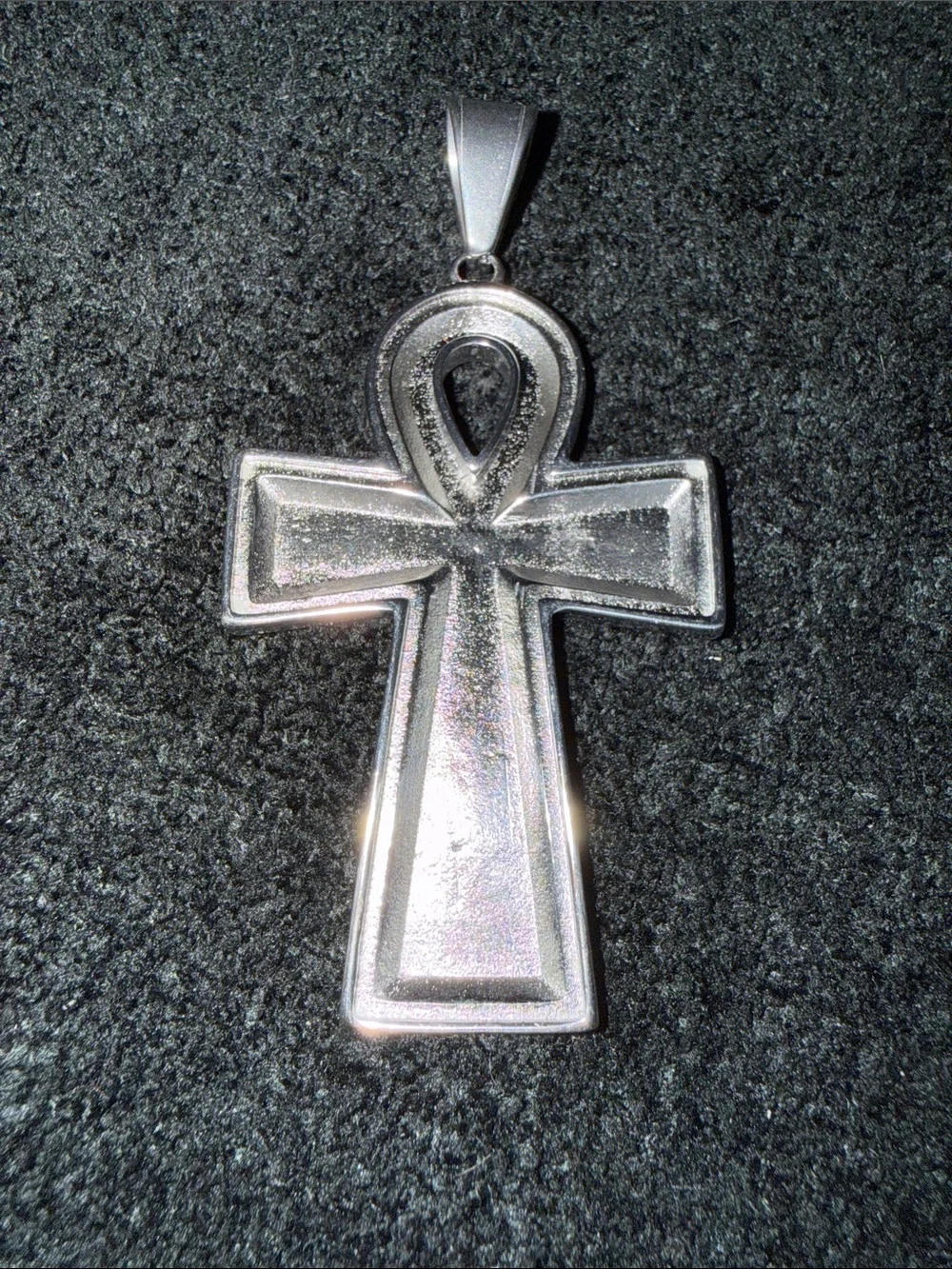 Silver Crystal Ankh Pendant - Fashion Home Accents